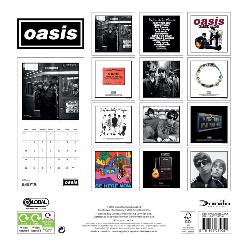 Oasis Square 2026 Calendar, side angle