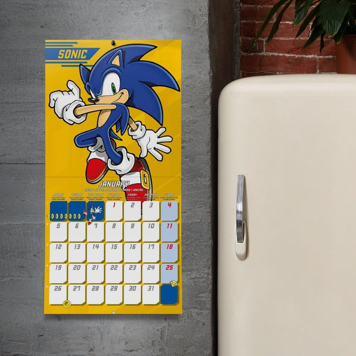 Sonic The Hedgehog Square 2026 Calendar
