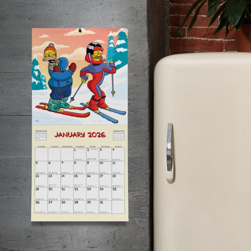The Simpsons Square 2026 Calendar, side angle