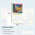 The Simpsons Square 2026 Calendar, rear view
