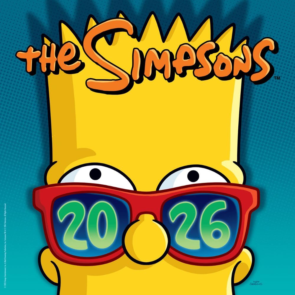 The Simpsons Square 2026 Calendar