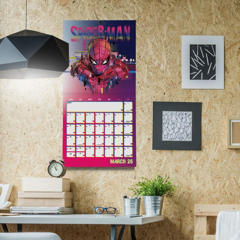 Spider-Man Square 2026 Calendar, side angle