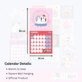 Squishmallows Square 2026 Calendar, rear view