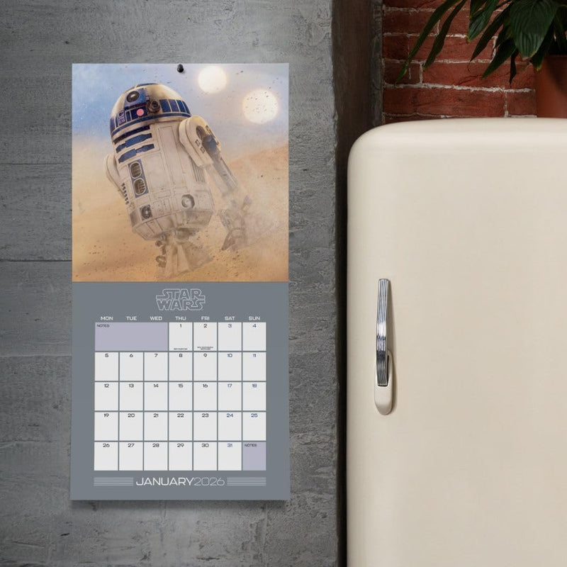 Star Wars Square 2026 Calendar