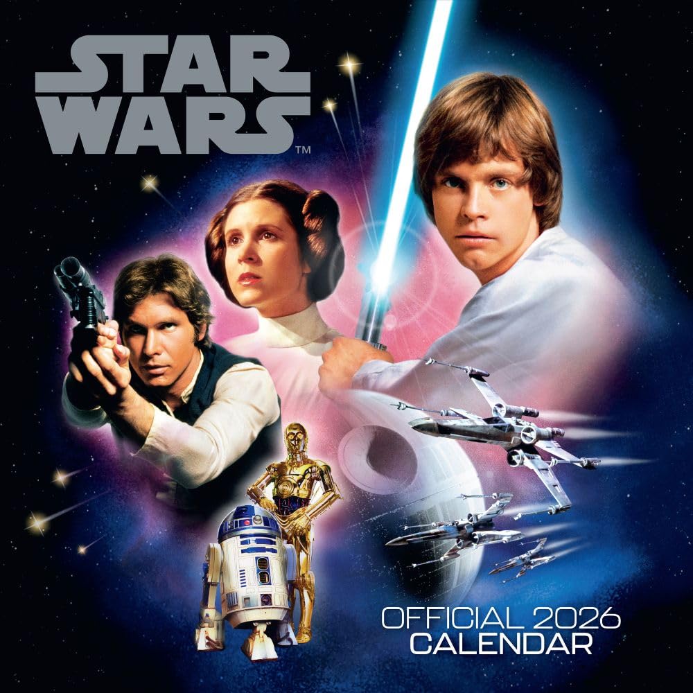 Star Wars Square 2026 Calendar
