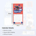Lilo & Stitch Live Action Square 2026 Calendar, rear view