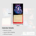 Stranger Things Square 2026 Calendar, rear view