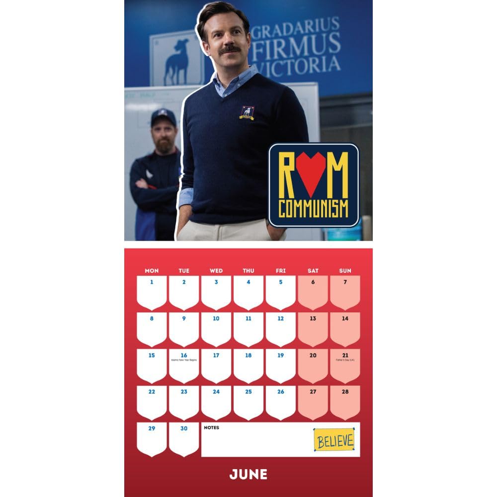 Ted Lasso Square 2026 Calendar