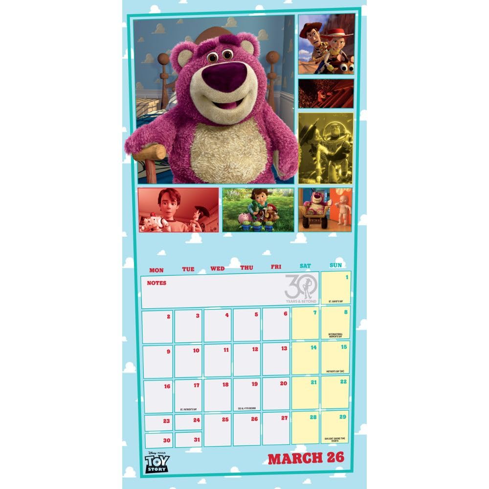 Toy Story Square 2026 Calendar