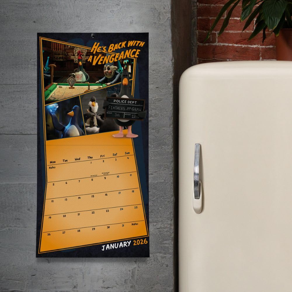 Wallace & Gromit Square 2026 Calendar
