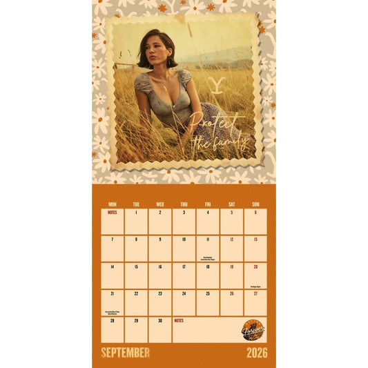 Yellowstone Square 2026 Calendar, alternate view