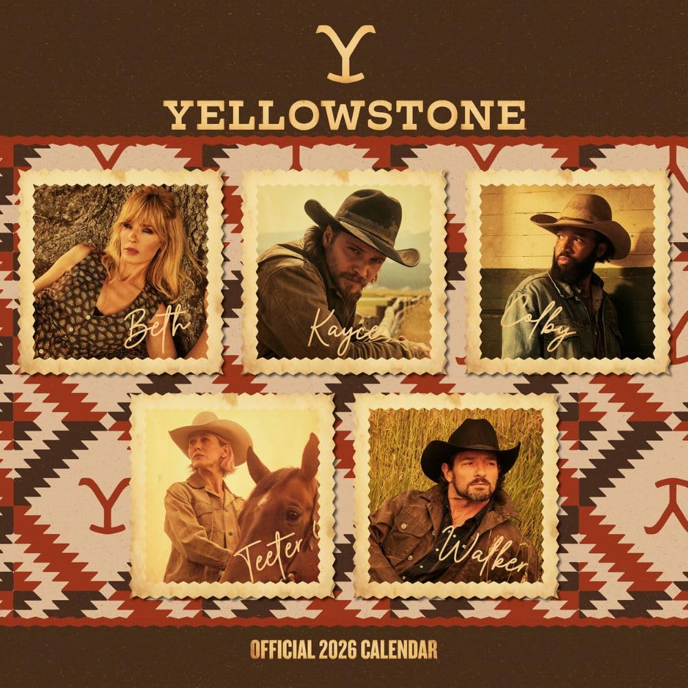Yellowstone Square 2026 Calendar