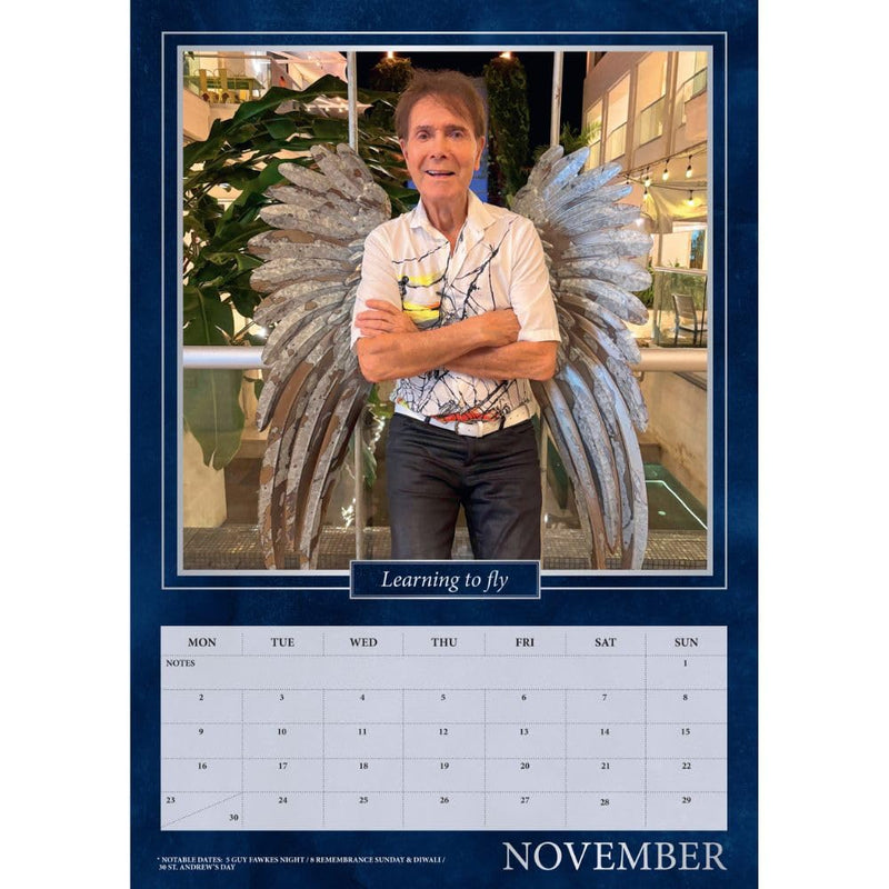 Cliff Richard A3 2026 Calendar, alternate view