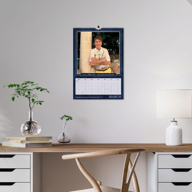 Cliff Richard A3 2026 Calendar, side angle