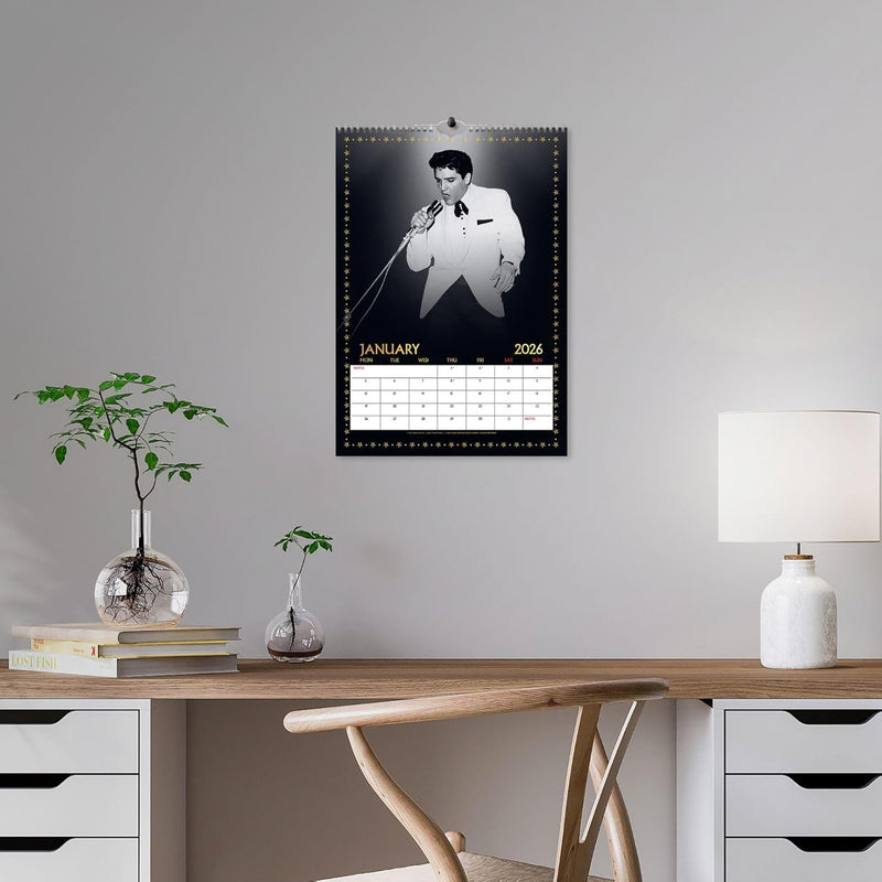Elvis Presley A3 2026 Calendar, side angle