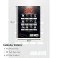 Elvis Presley A3 2026 Calendar, rear view
