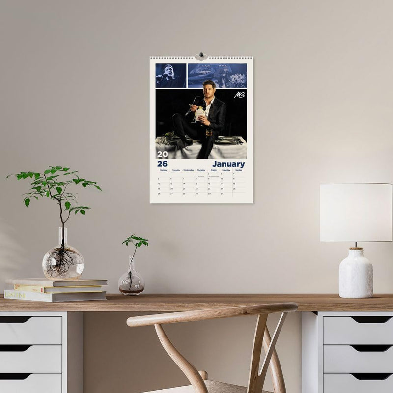 Michael Buble A3 2026 Calendar, side angle