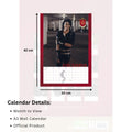 Michael Jackson A3 2026 Calendar, rear view