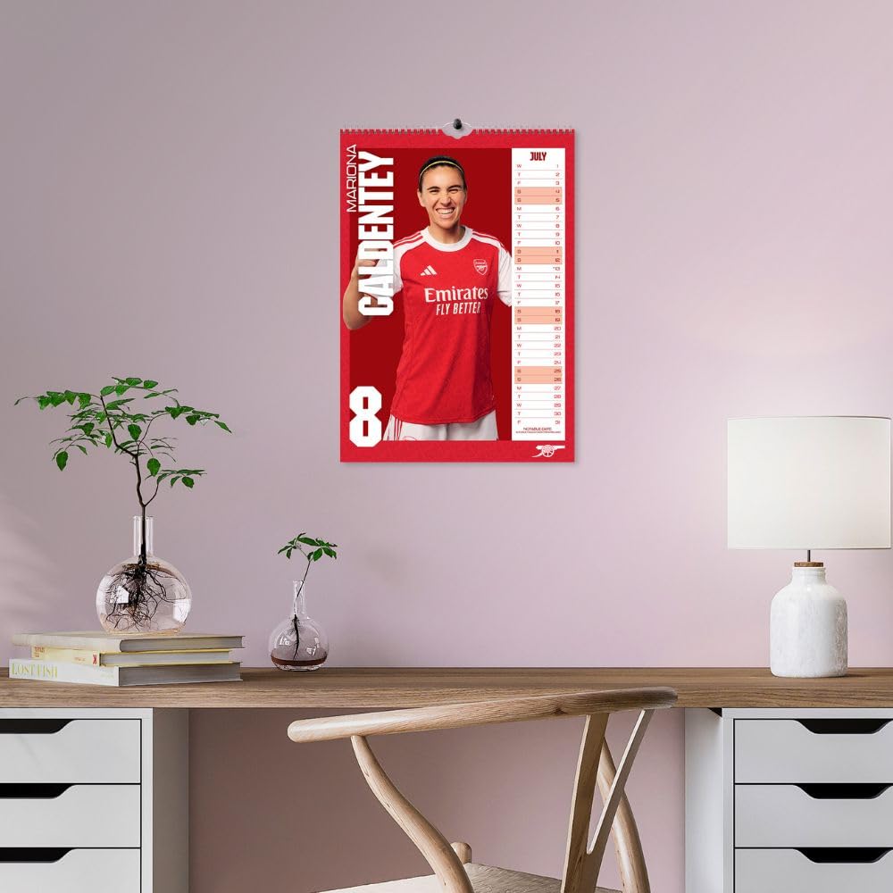 Arsenal WFC A3 2026 Calendar