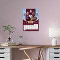 Aston Villa FC A3 2026 Calendar, rear view