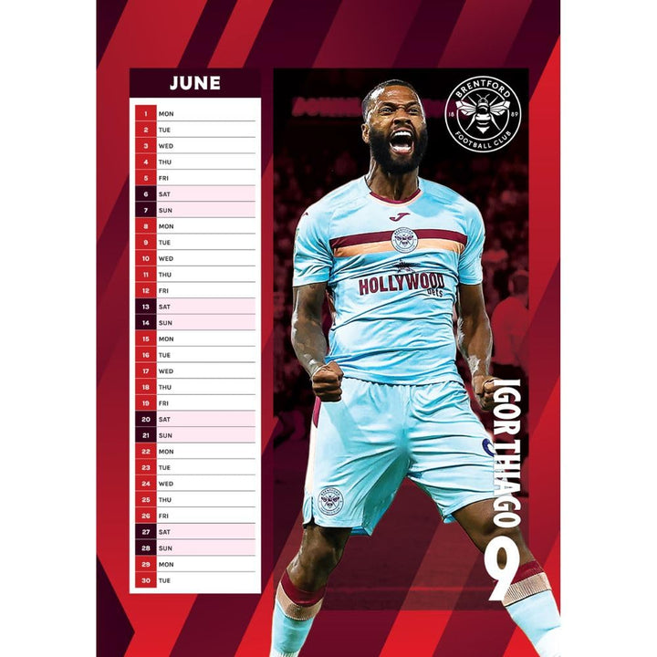 Brentford FC A3 2026 Calendar