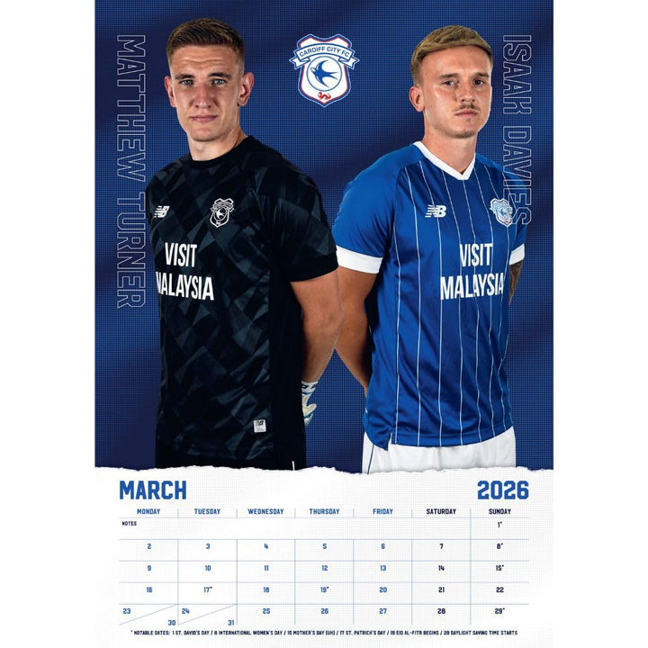 Cardiff City FC A3 2026 Calendar