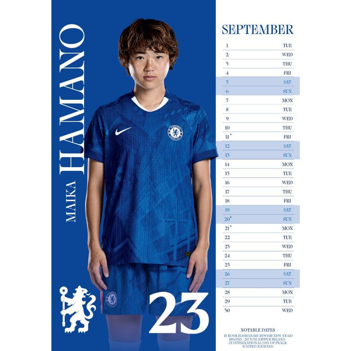 Chelsea WFC A3 2026 Calendar