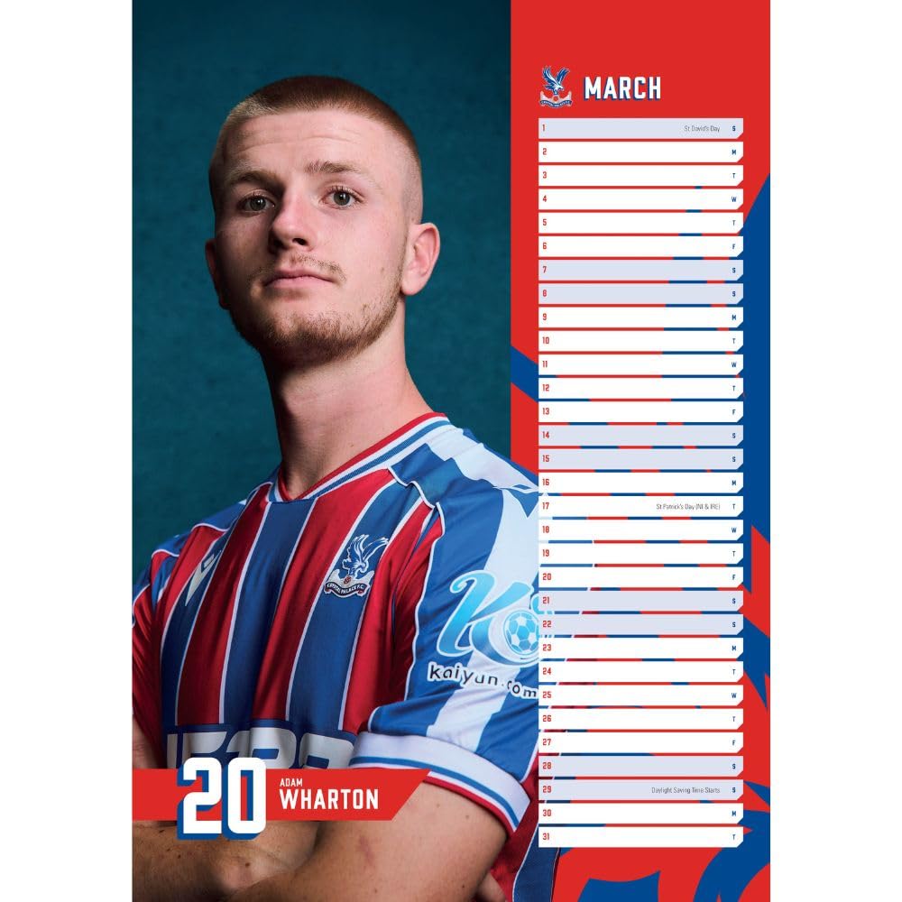 Crystal Palace FC A3 2026 Calendar