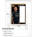 Fulham FC A3 2026 Calendar, rear view
