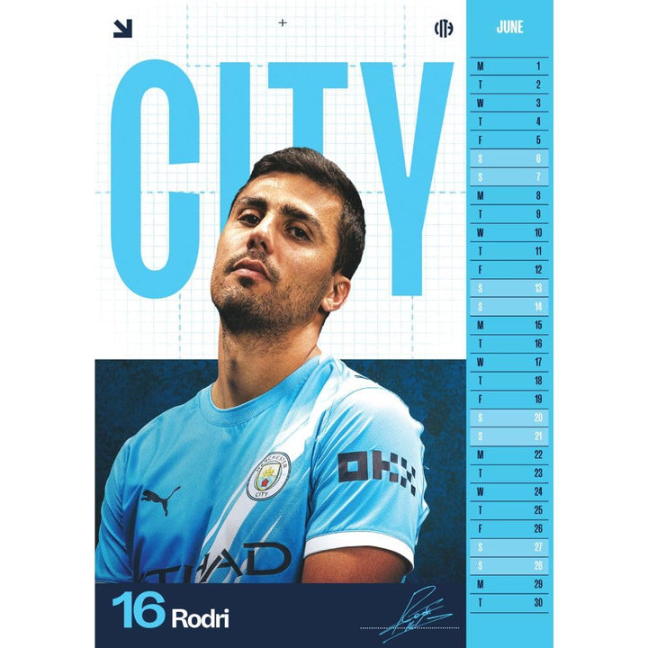 Manchester City FC A3 Calendar 2026