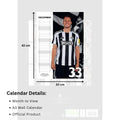 Newcastle United FC A3 Calendar 2026, packaging shot