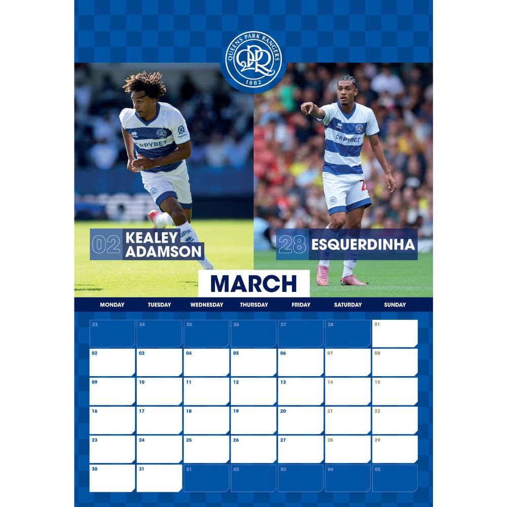 Queens Park Rangers FC A3 2026 Calendar