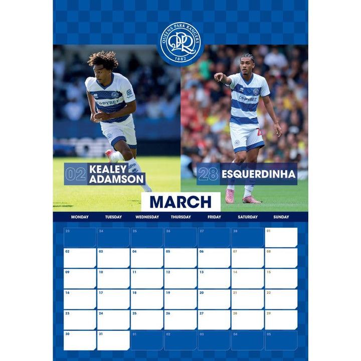 Queens Park Rangers FC A3 2026 Calendar