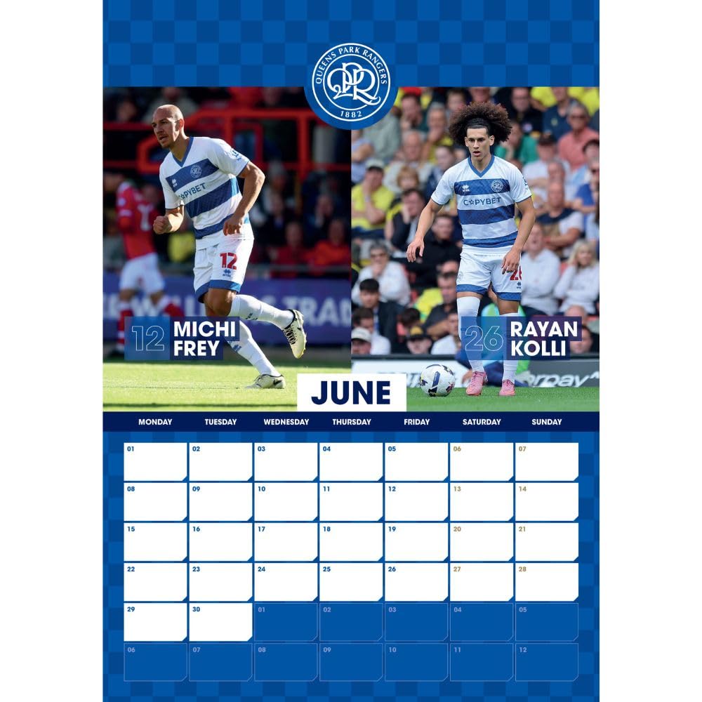 Queens Park Rangers FC A3 2026 Calendar