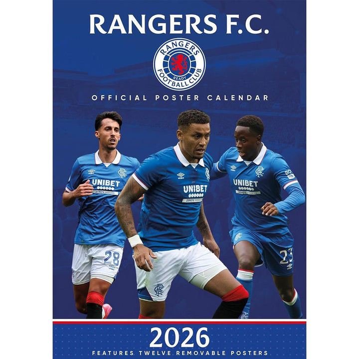 Rangers FC A3 Calendar 2026