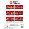 Sheffield United FC A3 Calendar 2026, close-up detail