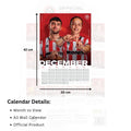 Sheffield United FC A3 Calendar 2026, rear view