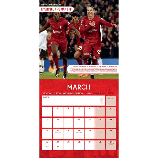 Liverpool FC Legends Square Calendar 2026, alternate view