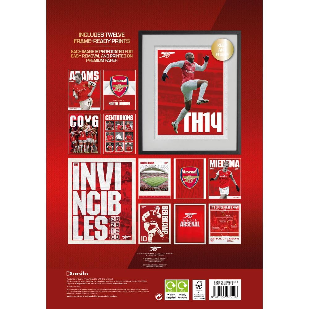 Arsenal FC Deluxe Calendar 2026