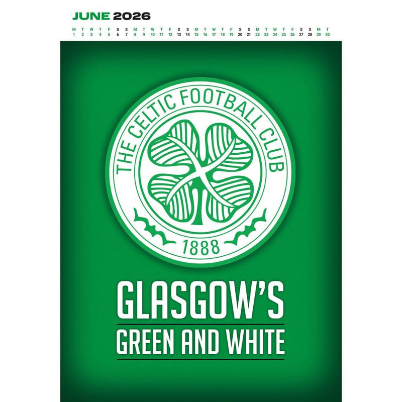 Celtic FC Deluxe Calendar 2026, side angle