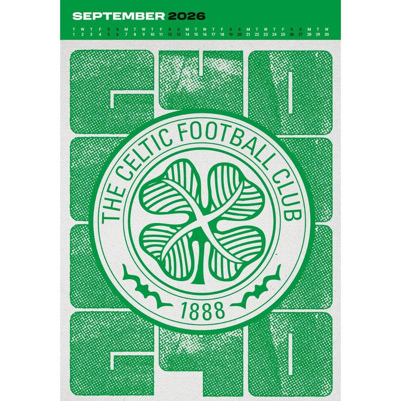 Celtic FC Deluxe Calendar 2026, close-up detail