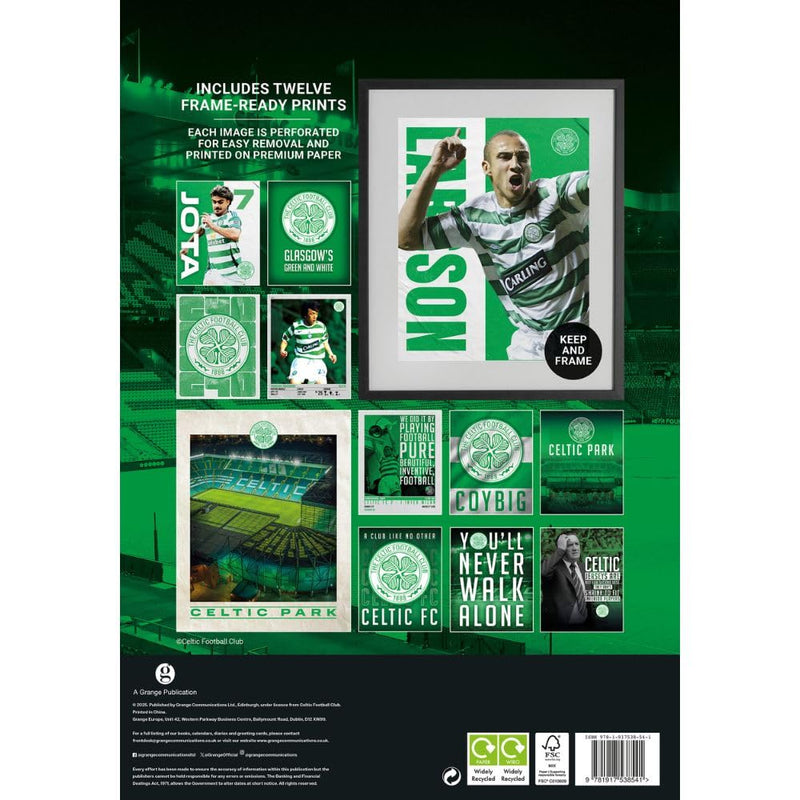 Celtic FC Deluxe Calendar 2026, rear view