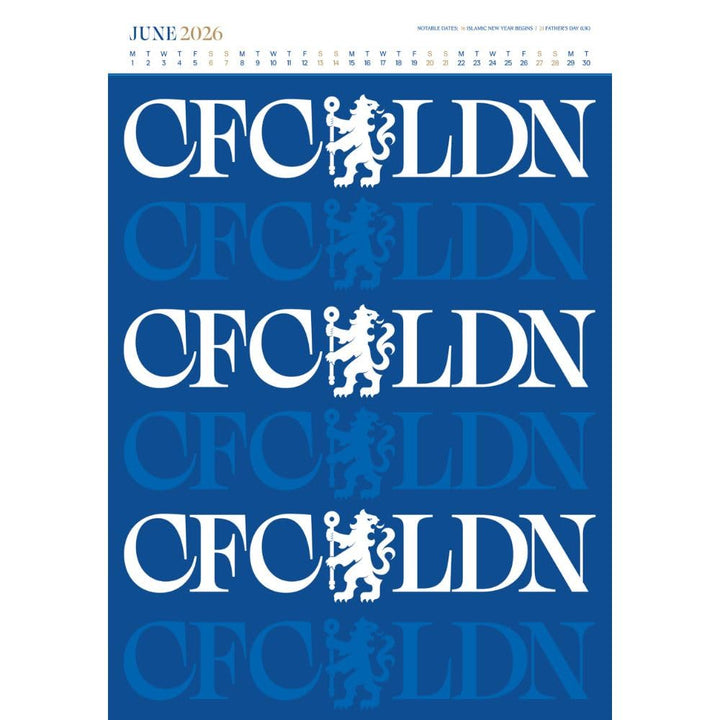 Chelsea FC Deluxe Calendar 2026