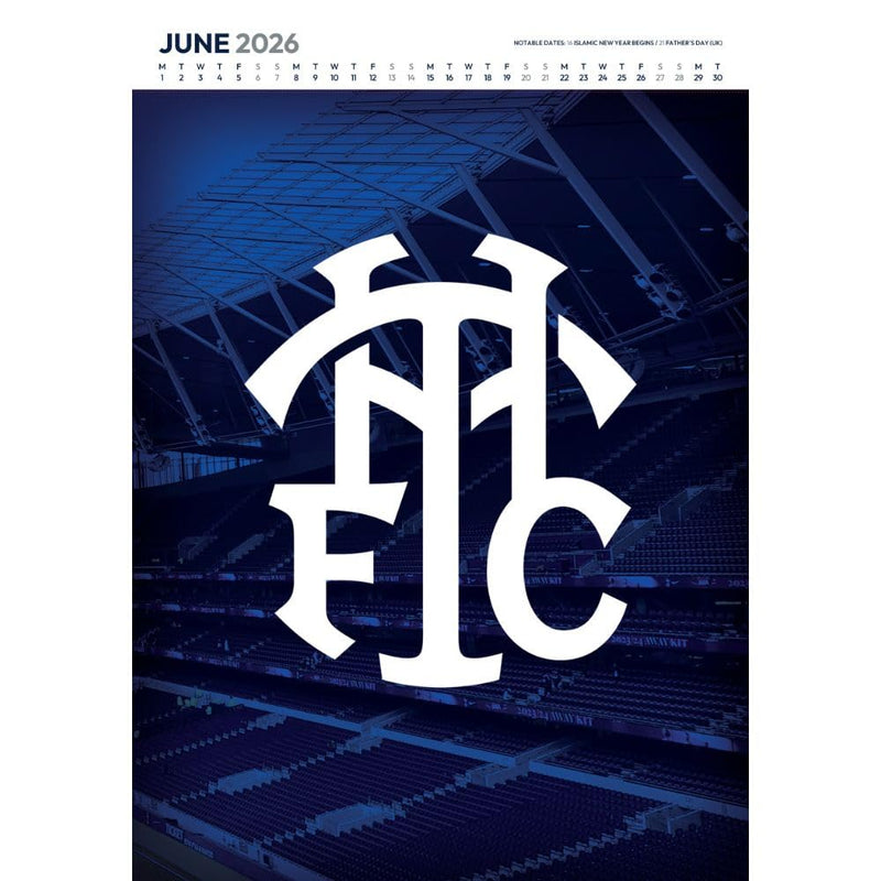 Tottenham Hotspur FC Deluxe Calendar 2026, side angle