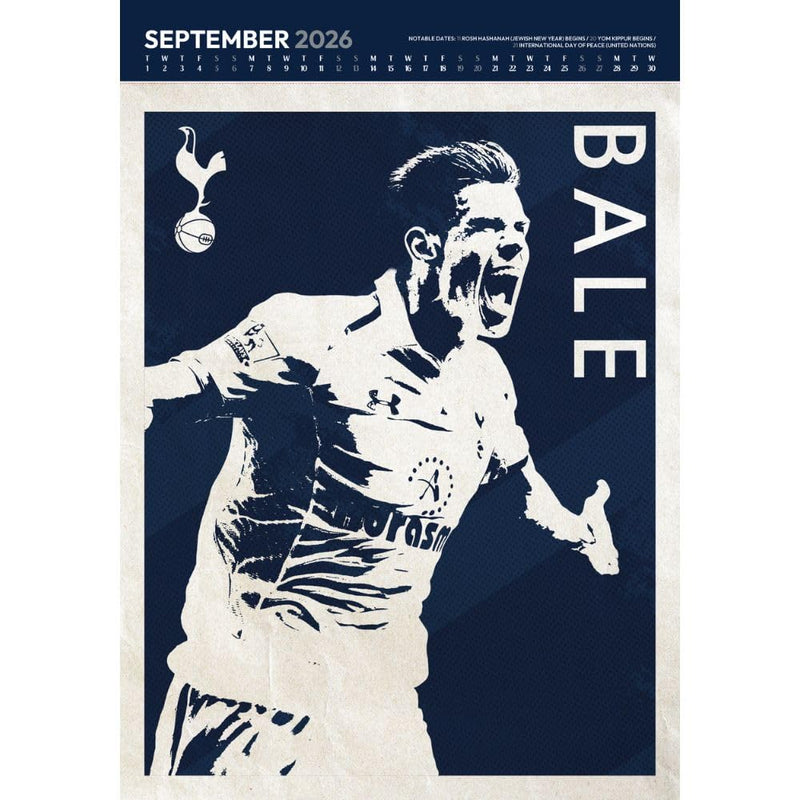 Tottenham Hotspur FC Deluxe Calendar 2026, close-up detail