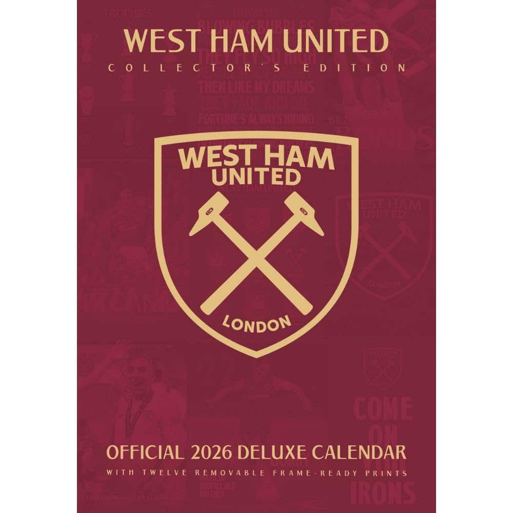 West Ham United FC Deluxe Calendar 2026