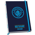 Manchester City FC Calendar & Diary Musical Gift Box 2026, close-up detail