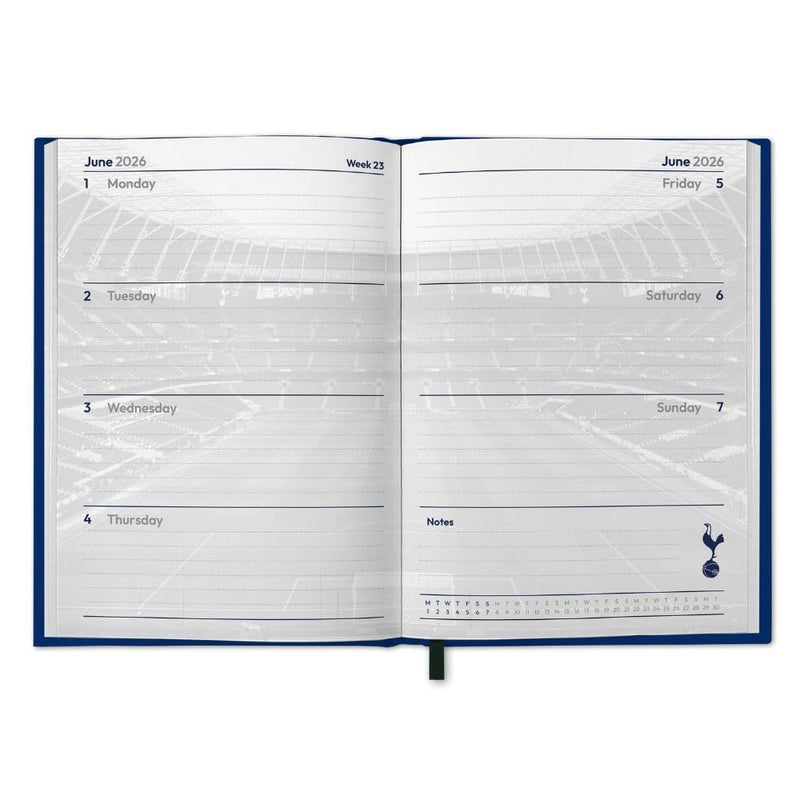 Tottenham Hotspur FC Calendar & Diary Musical Gift Box 2026, packaging shot