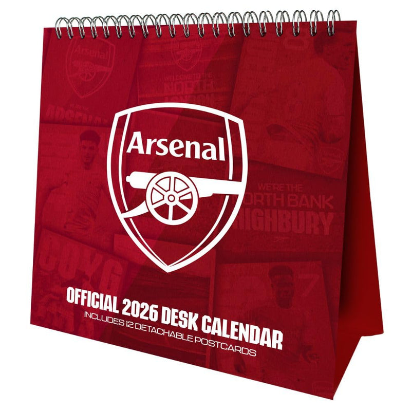 Arsenal FC Desktop Calendar 2026