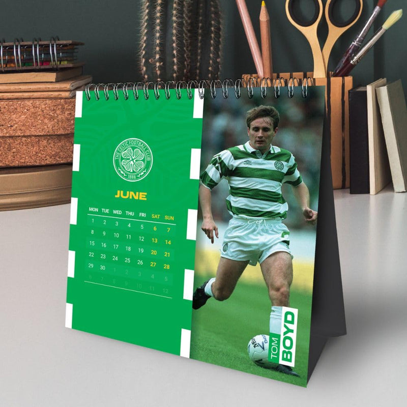 Celtic FC Desktop Calendar 2026, close-up detail